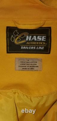 Veste NASCAR Elliott Sadler Chase Authentics Drivers Line jaune M&M's taille L