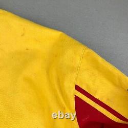 Veste NASCAR pour hommes 4XL jaune à zip intégral à manches longues manteau de course Pennzoil Shell