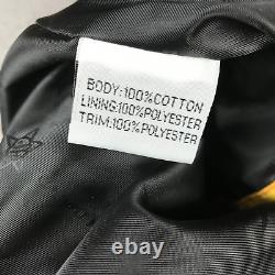 Veste NASCAR pour hommes 4XL jaune à zip intégral à manches longues manteau de course Pennzoil Shell