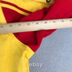 Veste NASCAR pour hommes 4XL jaune à zip intégral à manches longues manteau de course Pennzoil Shell