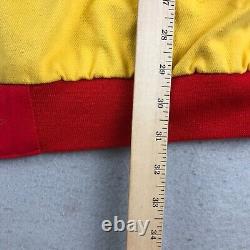 Veste NASCAR pour hommes 4XL jaune à zip intégral à manches longues manteau de course Pennzoil Shell