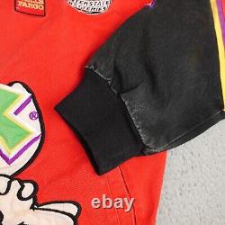 Veste NASCAR vintage Trix pour hommes 2X rouge JH Design Bobby LaBonte Racing Snap #43