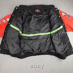 Veste NASCAR vintage Trix pour hommes 2X rouge JH Design Bobby LaBonte Racing Snap #43