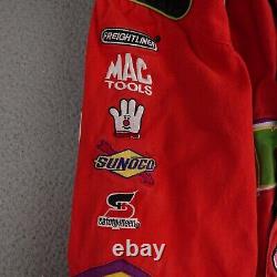 Veste NASCAR vintage Trix pour hommes 2X rouge JH Design Bobby LaBonte Racing Snap #43