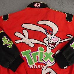 Veste NASCAR vintage Trix pour hommes 2X rouge JH Design Bobby LaBonte Racing Snap #43