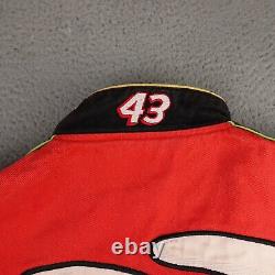 Veste NASCAR vintage Trix pour hommes 2X rouge JH Design Bobby LaBonte Racing Snap #43