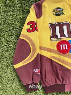 Veste Nascar Vintage Rare Jaune et Marron MM Jh Design Elliot Sadler #38 Taille M