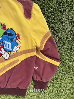 Veste Nascar Vintage Rare Jaune et Marron MM Jh Design Elliot Sadler #38 Taille M
