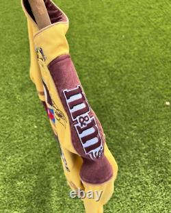 Veste Nascar Vintage Rare Jaune et Marron MM Jh Design Elliot Sadler #38 Taille M