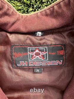 Veste Nascar Vintage Rare Jaune et Marron MM Jh Design Elliot Sadler #38 Taille M