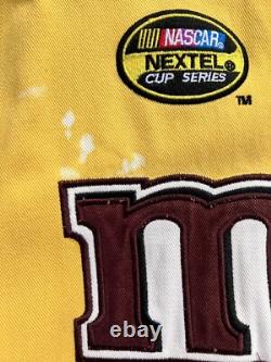 Veste Nascar Vintage Rare Jaune et Marron MM Jh Design Elliot Sadler #38 Taille M