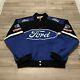 Veste Nascar Pour Homme Taille L Ford Racing Champions Apparel Y2k Bomber Brodée