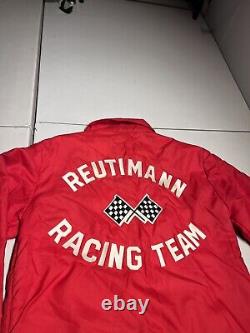 Veste Reutimann Racing Team pour homme, petite taille, David Buzzie Stock Nascar Deerfoot Coat
