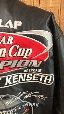 Veste Smirnoff Ice #17 Matt Kenseth NASCAR pour hommes M JH Design Roush Racing Ford