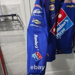 Veste Vintage DOMINOS PIZZA NASCAR David Reutimann 00 JH Design Racing taille XL