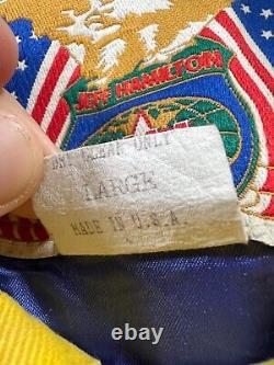 Veste Vintage Jeff Hamilton Jeff Gordon Dupont Taille L Rainbow Nascar Race