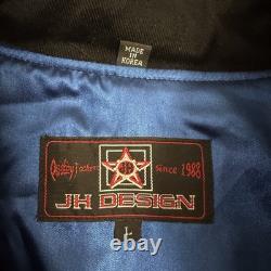 Veste de course CITGO vintage pour hommes grande taille noire avec pression années 90 NASCAR Jeff Hamilton