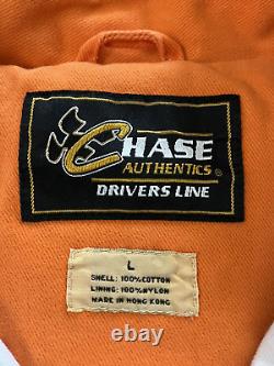 Veste de course Chase Authentics #20 Tony Stewart NASCAR Home Depot en taille Large.