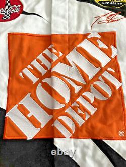 Veste de course Chase Authentics #20 Tony Stewart NASCAR Home Depot en taille Large.