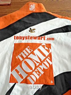 Veste de course Chase Authentics #20 Tony Stewart NASCAR Home Depot en taille Large.