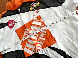 Veste de course Chase Authentics #20 Tony Stewart NASCAR Home Depot en taille Large.