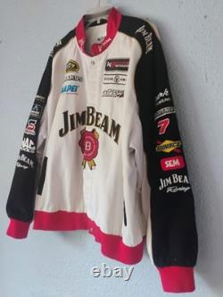 Veste de course Ford Racing Jim Beam Robby Gordon vintage XXL rare années 1990 2000 Y2K