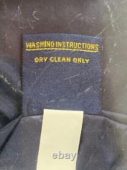 Veste de course Goodyear Racing NASCAR XL bleue et jaune, brodée, fermeture éclair, équipage #3568