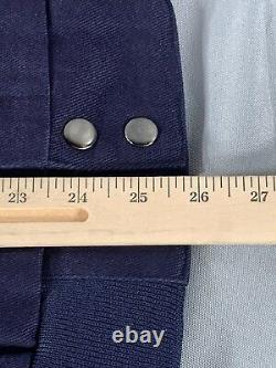 Veste de course Goodyear Racing NASCAR XL bleue et jaune, brodée, fermeture éclair, équipage #3568