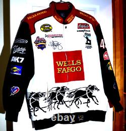 Veste de course JH Design Racing Wells Fargo 45 Kyle Petty pour homme Taille XL