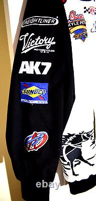 Veste de course JH Design Racing Wells Fargo 45 Kyle Petty pour homme Taille XL