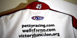 Veste de course JH Design Racing Wells Fargo 45 Kyle Petty pour homme Taille XL
