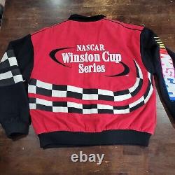 Veste de course Med NASCAR Winston Cup Series Bulldawg Racing Apparel en coton nylon