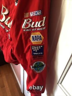 Veste de course NASCAR Chase Authentics Dale Earnhardt Jr Bud King Of Beers en taille L