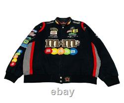 Veste de course NASCAR JH Design M&M's Kyle Busch pour homme taille 2XL