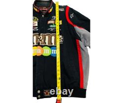 Veste de course NASCAR JH Design M&M's Kyle Busch pour homme taille 2XL