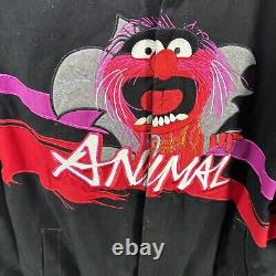 Veste de course NASCAR Jeff Hamilton XL 48e Daytona 500 VTG Les Muppets Animal