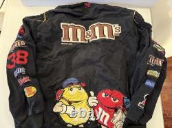 Veste de course NASCAR M&M #38 Elliot Sadler noire JH Designs taille XL