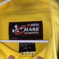 Veste de course NASCAR M&M brodée en jaune, taille large