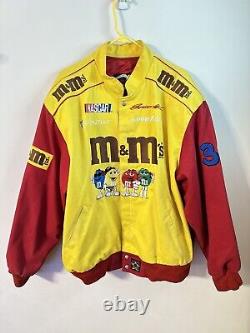 Veste de course NASCAR Vintage 90s Jeff Hamilton M&M's Racing Team Ernie Irvan pour homme, taille XL