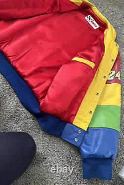 Veste de course NASCAR pour homme XL JEFF GORDON #24 Dupont en cuir USA CHASE BRAND