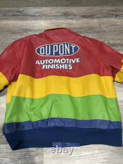 Veste de course NASCAR pour homme en cuir USA JEFF GORDON #24 Dupont taille XL CHASE BRAND