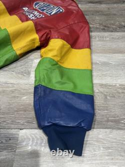 Veste de course NASCAR pour homme en cuir USA JEFF GORDON #24 Dupont taille XL CHASE BRAND