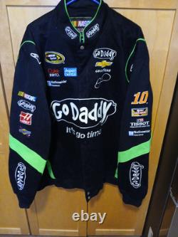 Veste de course Nascar GoDaddy Danica Patrick #10 JH Design 2013 Taille 4XL