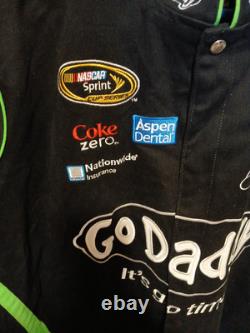 Veste de course Nascar GoDaddy Danica Patrick #10 JH Design 2013 Taille 4XL