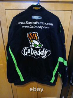 Veste de course Nascar GoDaddy Danica Patrick #10 JH Design 2013 Taille 4XL