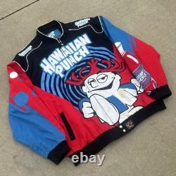 Veste de course Nascar Hawaiian Punch Jh Design Taille 3XL Rouge Bleu Rare AOP