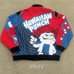 Veste de course Nascar Hawaiian Punch Jh Design Taille 3XL Rouge Bleu Rare AOP