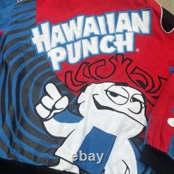 Veste de course Nascar Hawaiian Punch Jh Design Taille 3XL Rouge Bleu Rare AOP