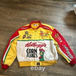 Veste de course Nascar Vintage Terry Labonte Promo Kelloggs Corn Flakes Taille 2XL