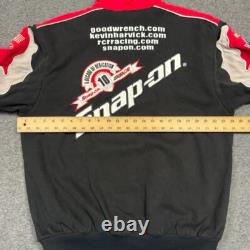 Veste de course VTG Kevin Harvick Snap-on pour hommes M noire Chase Authentic brodée